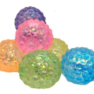 Squeeze Glitter Bobbly Ball
