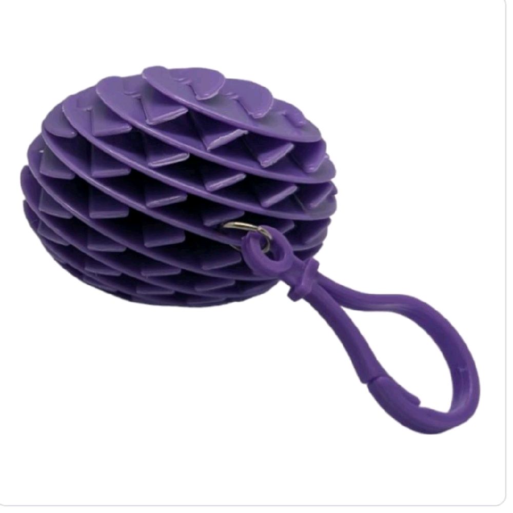 1 PC 3D Flexi Morph Worm Fidget Toy with Key Ring