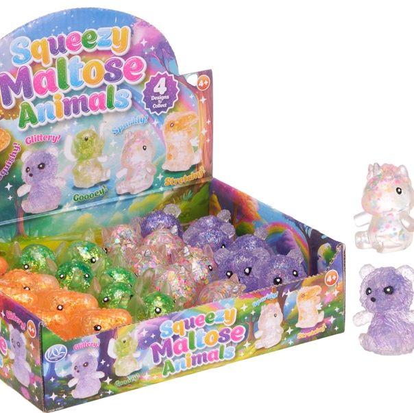 Squeeze Sugar Maltose Animal Fidget Toy, Assorted