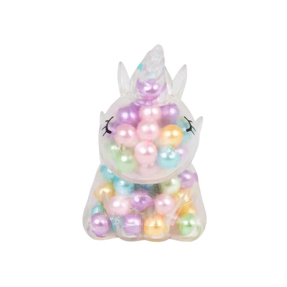Scrunchems ASMR Rainbow Unicorn Squishy - with Vibrant Rainbow Beads