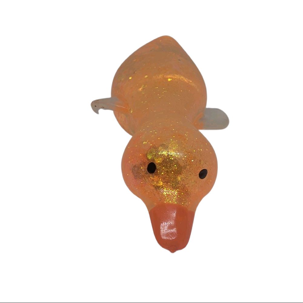 1 PC Sugar Glitter Squishy Lying Duck