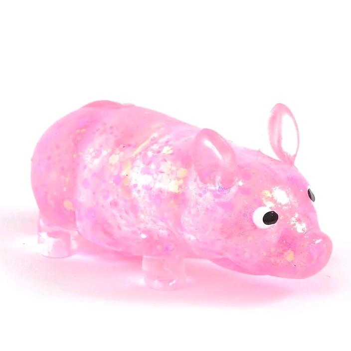 10 PC Sugar Squishy Glitter Fidget Animal Random Colour Mixed Box
