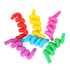 1 PC Colourful Pop Tube Telescopic Fidget Toy