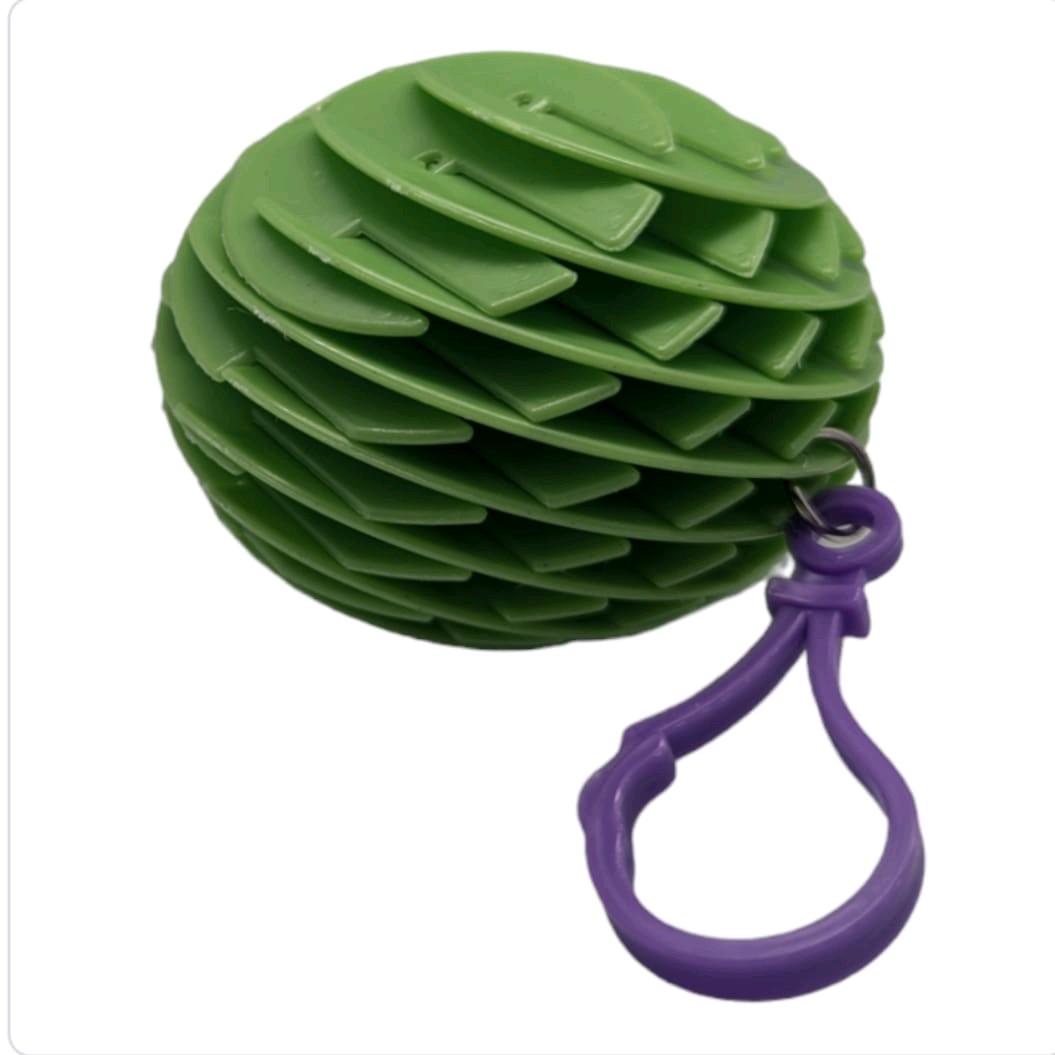 1 PC 3D Flexi Morph Worm Fidget Toy with Key Ring