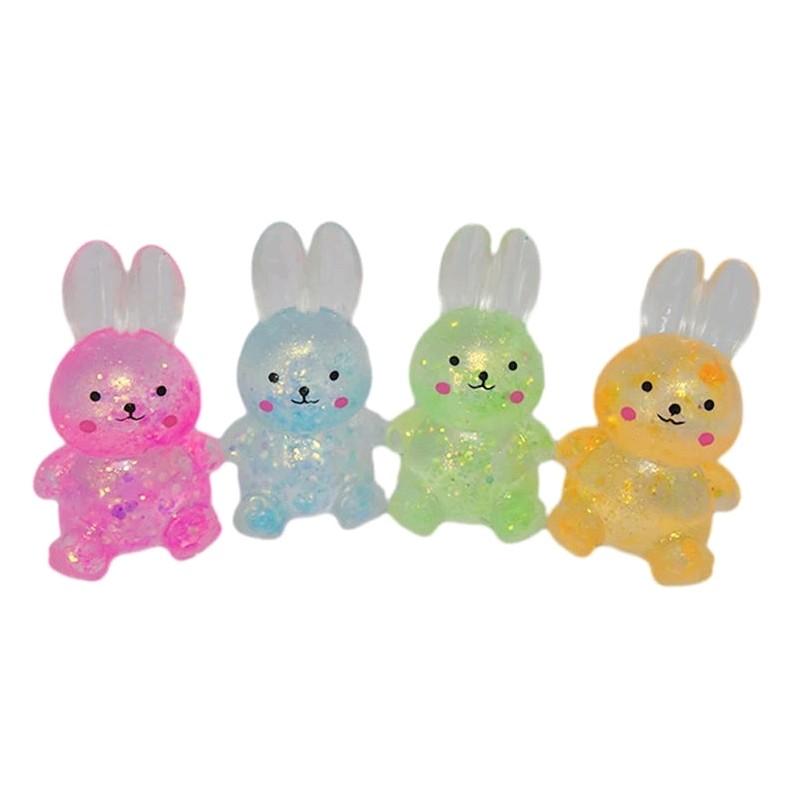 10 PC Sugar Squishy Glitter Fidget Animal Random Colour Mixed Box