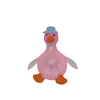 1PC Sugar Glitter Squishy Duck with Top Hat
