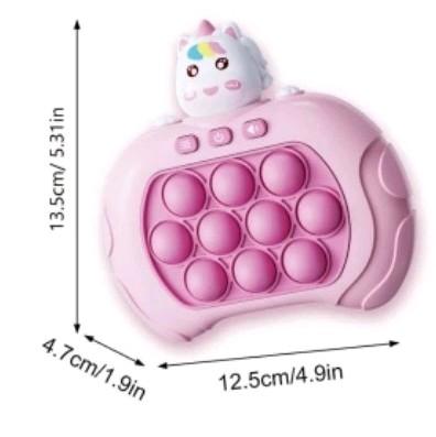 Unicorn Quick Push Fidget Bubble Sensory Llight up Game