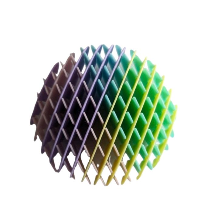 1 PC 3D Flexi Mesh Worm Fidget Toy