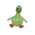 1PC Sugar Glitter Squishy Duck with Top Hat