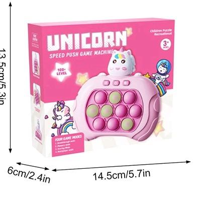 Unicorn Quick Push Fidget Bubble Sensory Llight up Game