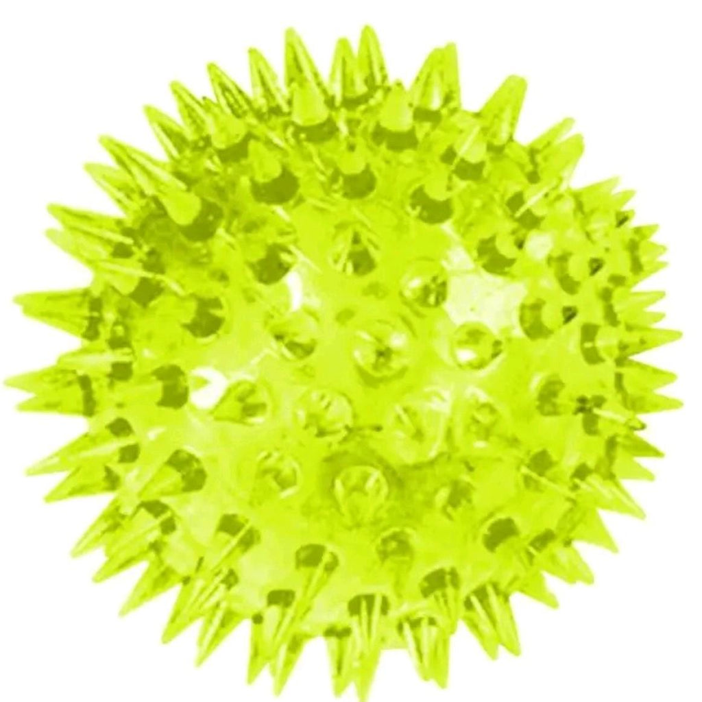 Flashing LED Light Up Spiky Squeaky Bouncy Ball Fidget
