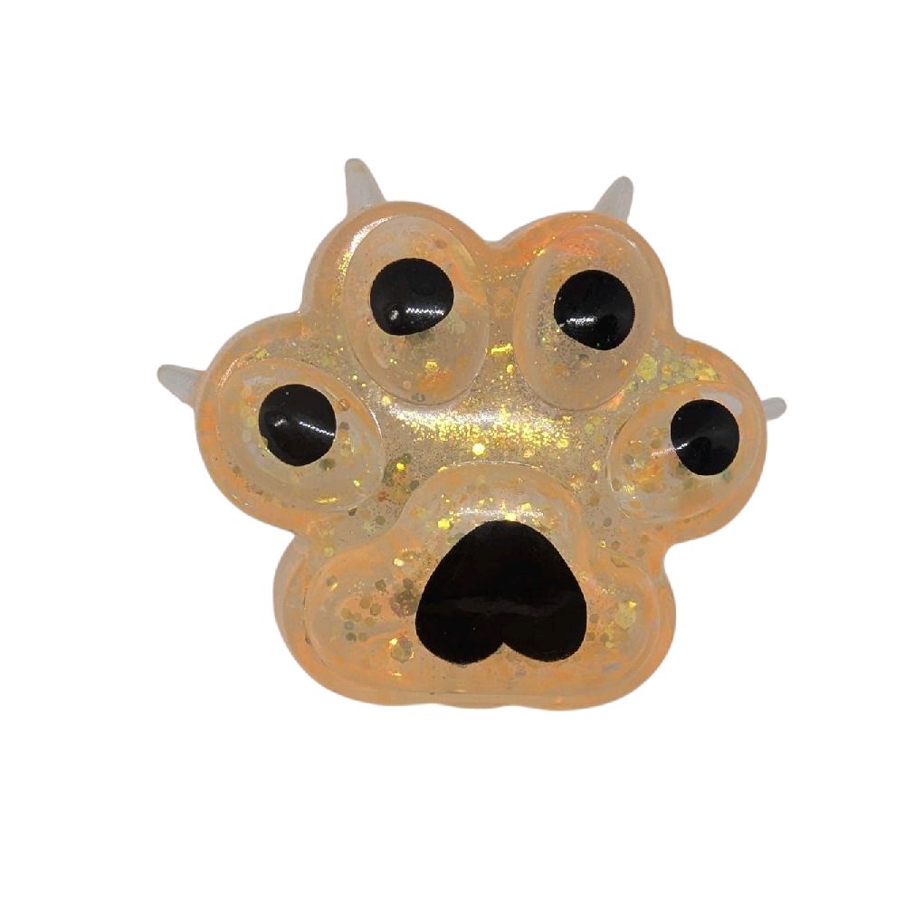 Sugar Squishy Glitter Paw Fidget Toy