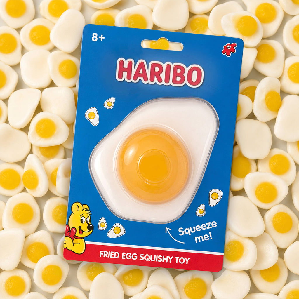 HARIBO Fried Egg Squishy Toy | Maltose-Filled Squishiez Coming Soon…