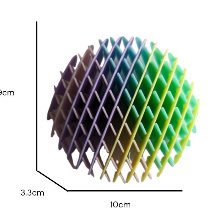 1 PC 3D Flexi Mesh Worm Fidget Toy