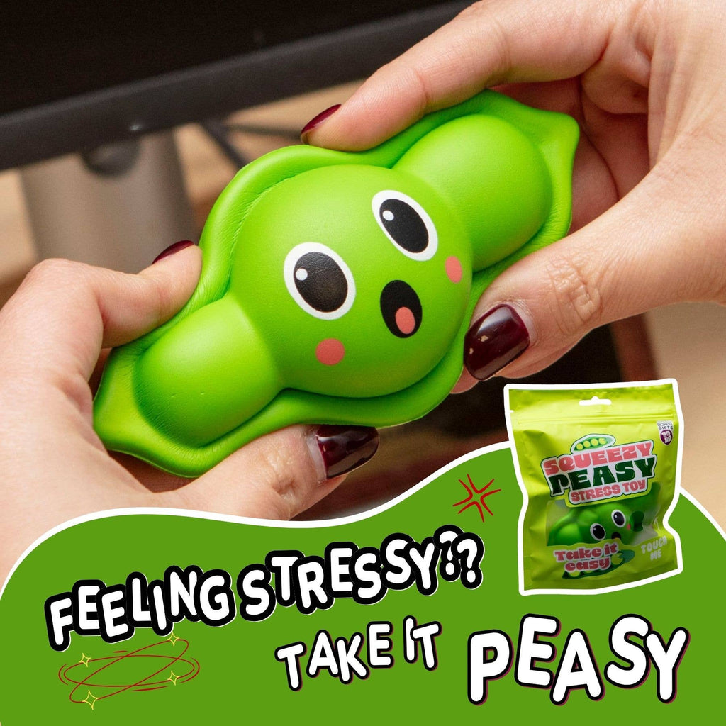 Squishy Toys - Squeezy Peasy - Fidget Stress Ball/Toy