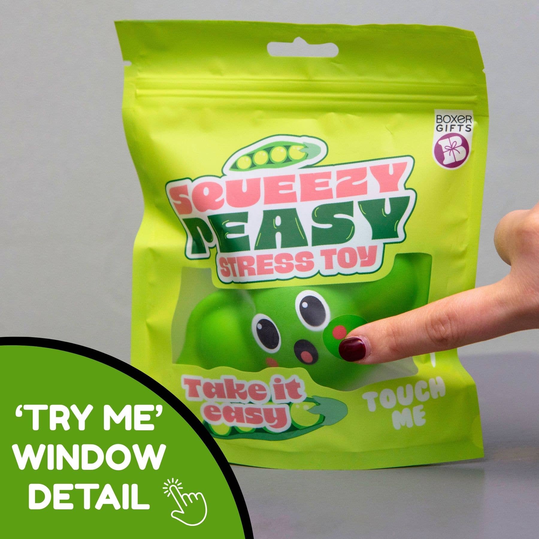 Squishy Toys - Squeezy Peasy - Fidget Stress Ball/Toy