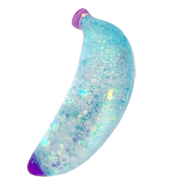 1 PC Sugar Glitter Squishy Fruit/Veg Fidget