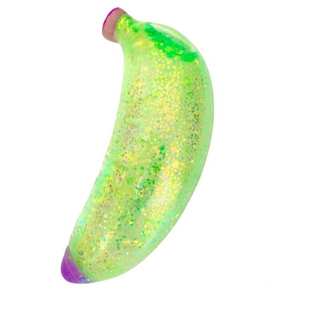 1 PC Sugar Glitter Squishy Fruit/Veg Fidget