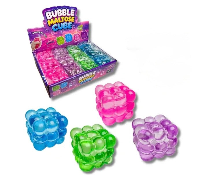 Bubble Maltose Squishy Cube - Fun & Interactive Toy for Kids - Perfect for Sensory Play & Stress Relief