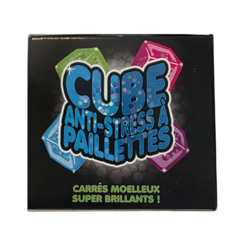 Sugar Glitter Cube Squishy Fidget Toy For Anxiety Relief