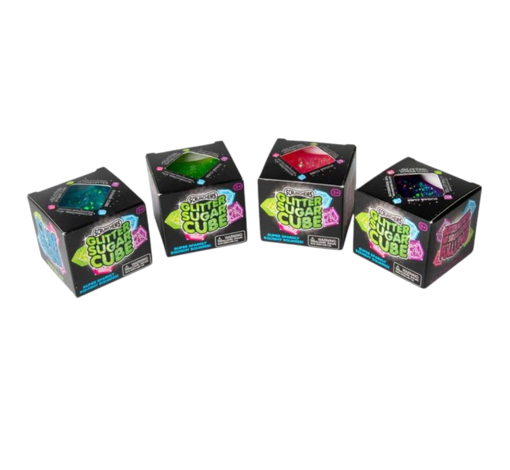 Sugar Glitter Cube Squishy Fidget Toy For Anxiety Relief