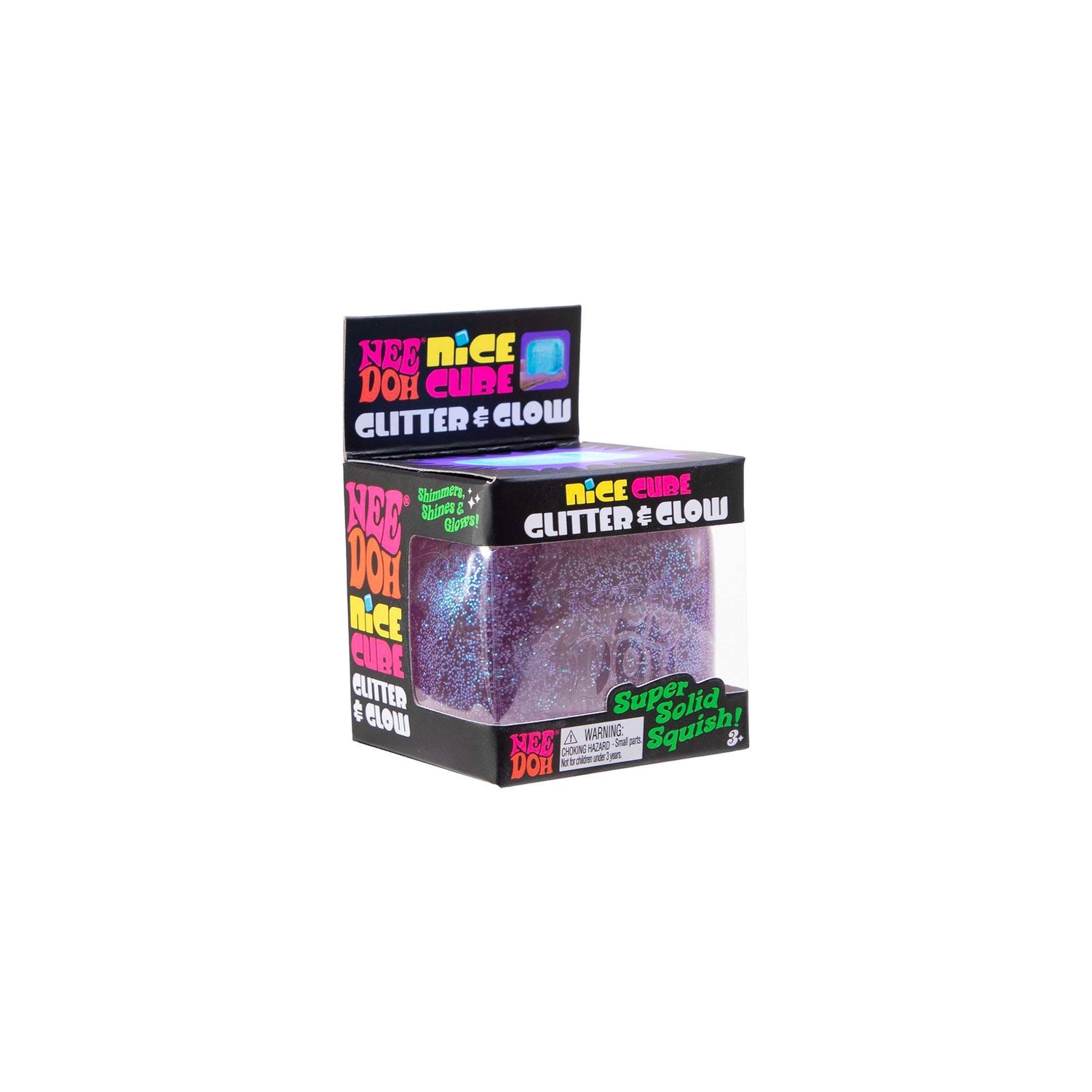 NeeDoh Nice Cube Glitter and Glow - Max Order Limit is 3 per Customer. We have the right to Cancel any orders Exceeding order Limit