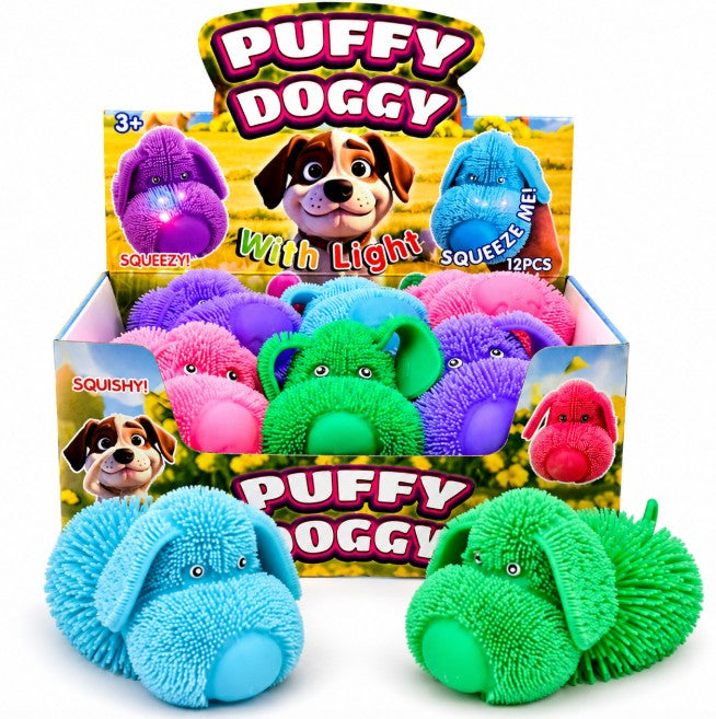 Light up Puffer Dog Squishy