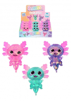 1 PC Sugar Glitter Axolotl Squishy