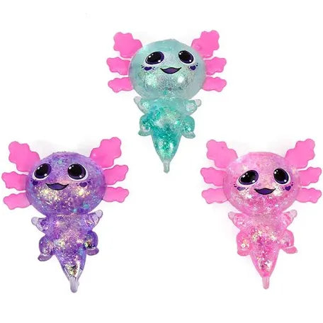 1 PC Sugar Glitter Axolotl Squishy