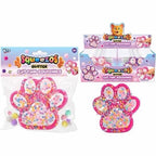 SQUISHY LARGE CAT PAW WITH GLITTER & BOBBLES