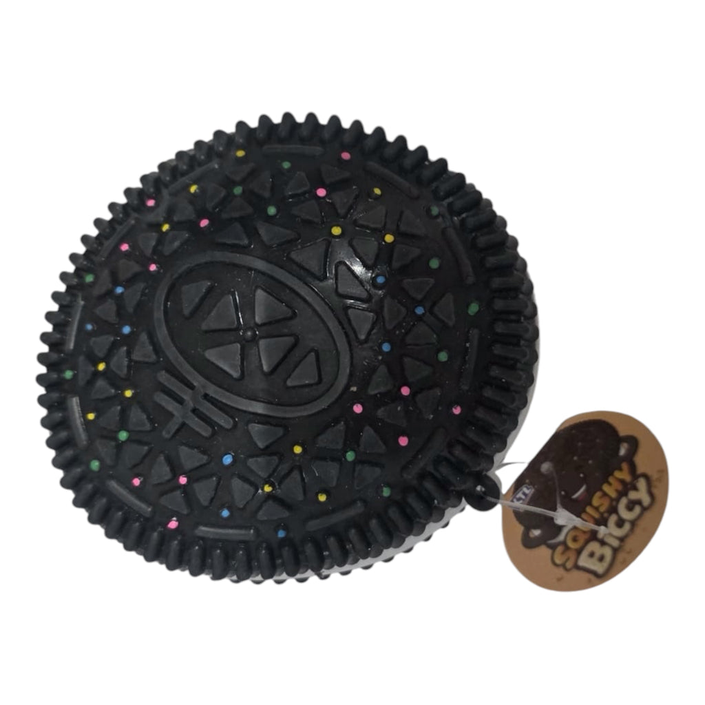Dark Chocolate Jumbo Biccy – Large Chocolate Biscuit Squishy Sensory Toy