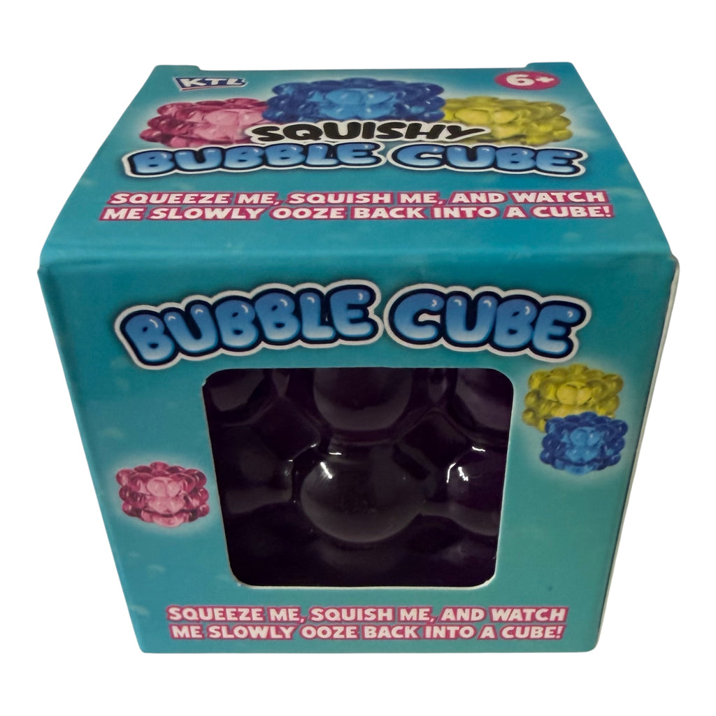 Squishy Bubble Cube Sensory Fidget Toy, 5cm Boxed