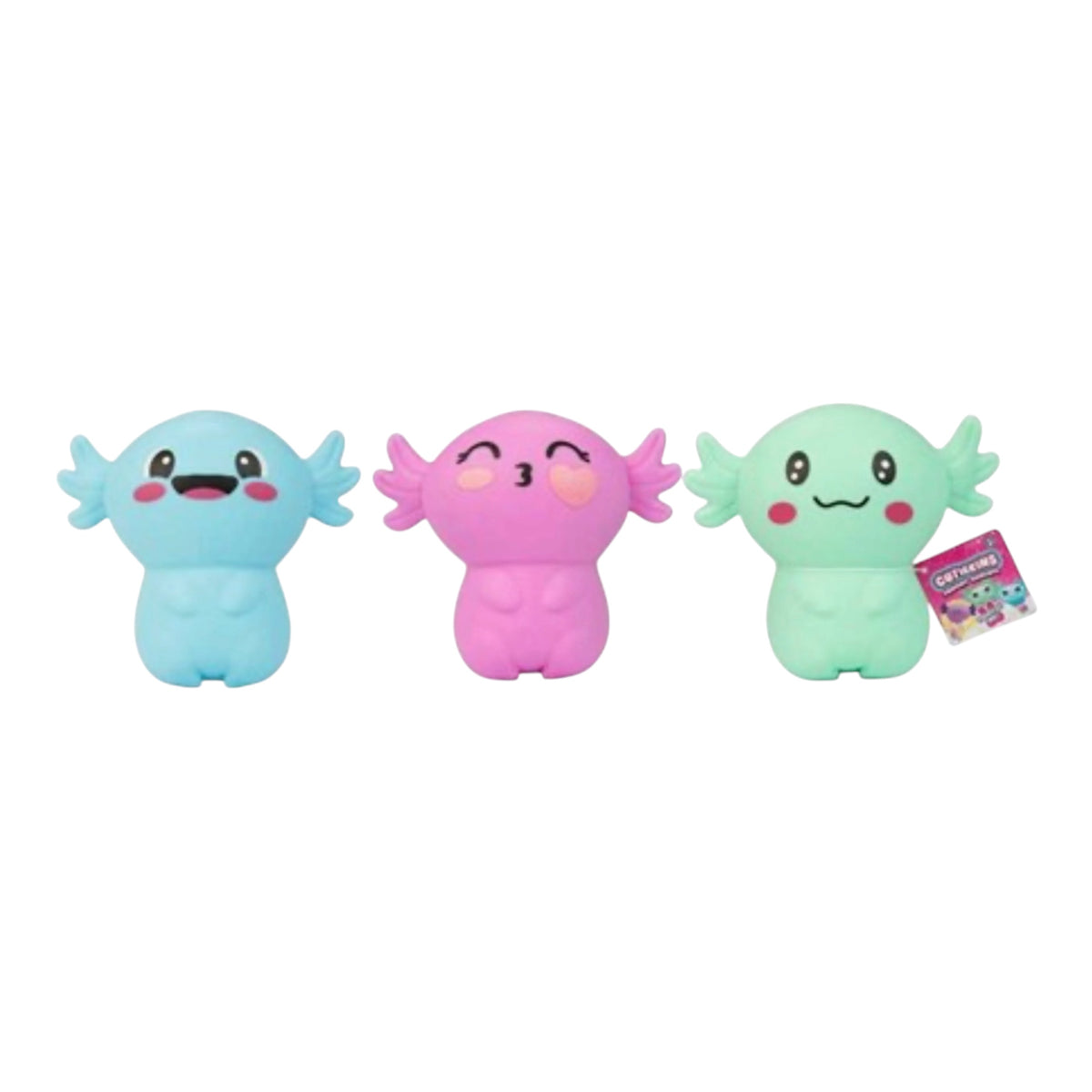 Cutiekins Squishy Axolotl - 3 Colours To Collect