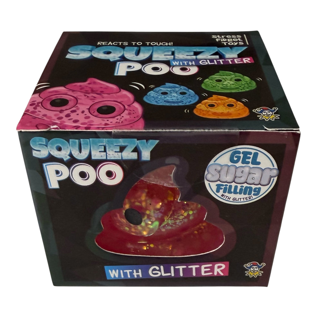 Sparkly Poo Sugar Squishy Sensory Fidget Toy – Glitter Squeeze Toy