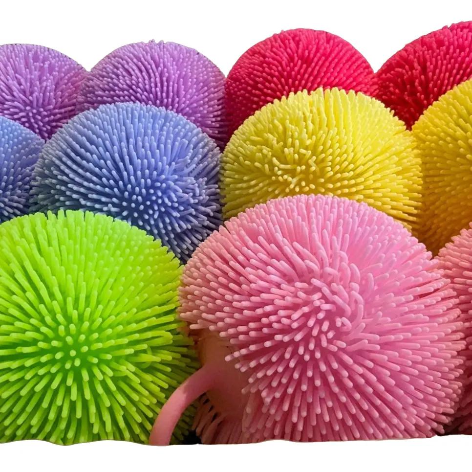1 PC Flashing Jiggly Hairy Ball Stress Relief Toy 8cm