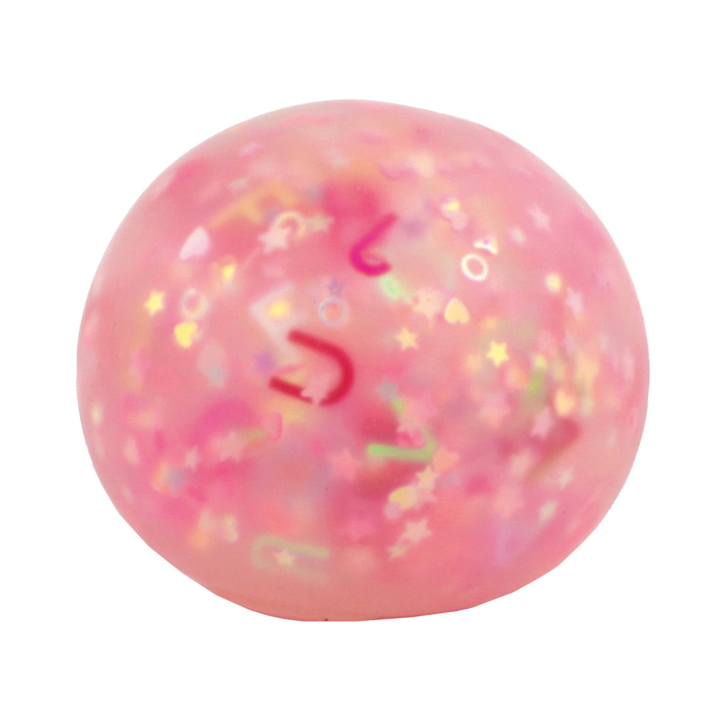 Alphabet Glitter Squishy Ball