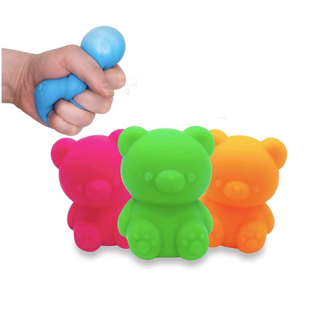 1PC Fruity Neon Squish Bear Fidget Toy