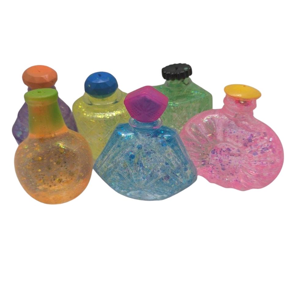 1 PC Sugar Perfume Bottle Glitter Squishy Fidget Toy
