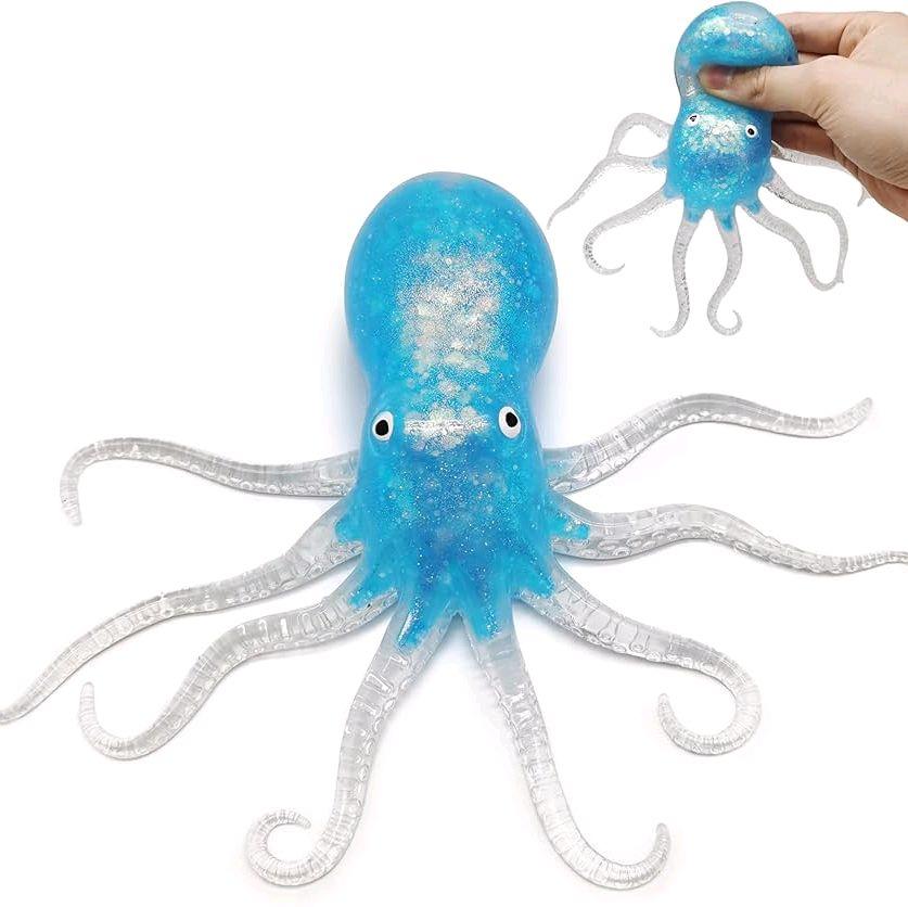 1 PC Sugar Sea Creature Glitter Squishy Fidget