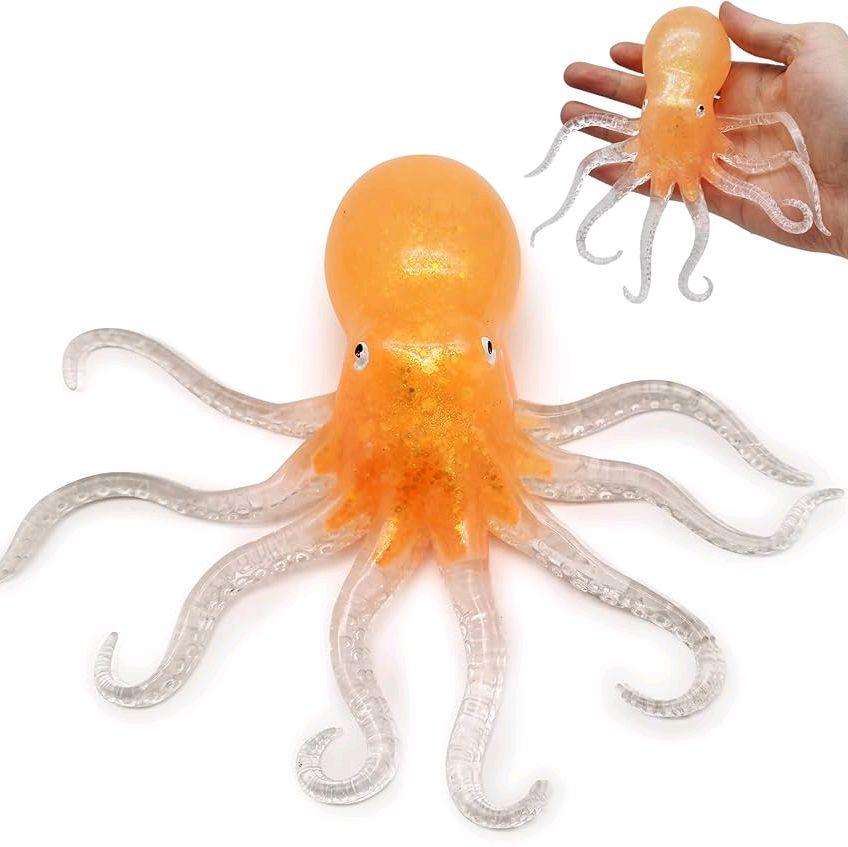 1 PC Sugar Sea Creature Glitter Squishy Fidget