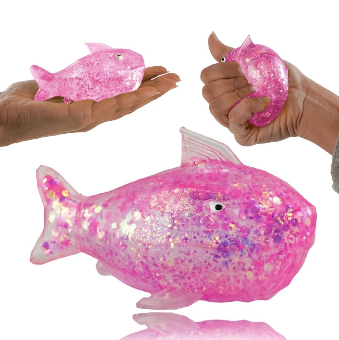 1 PC Sugar Sea Creature Glitter Squishy Fidget