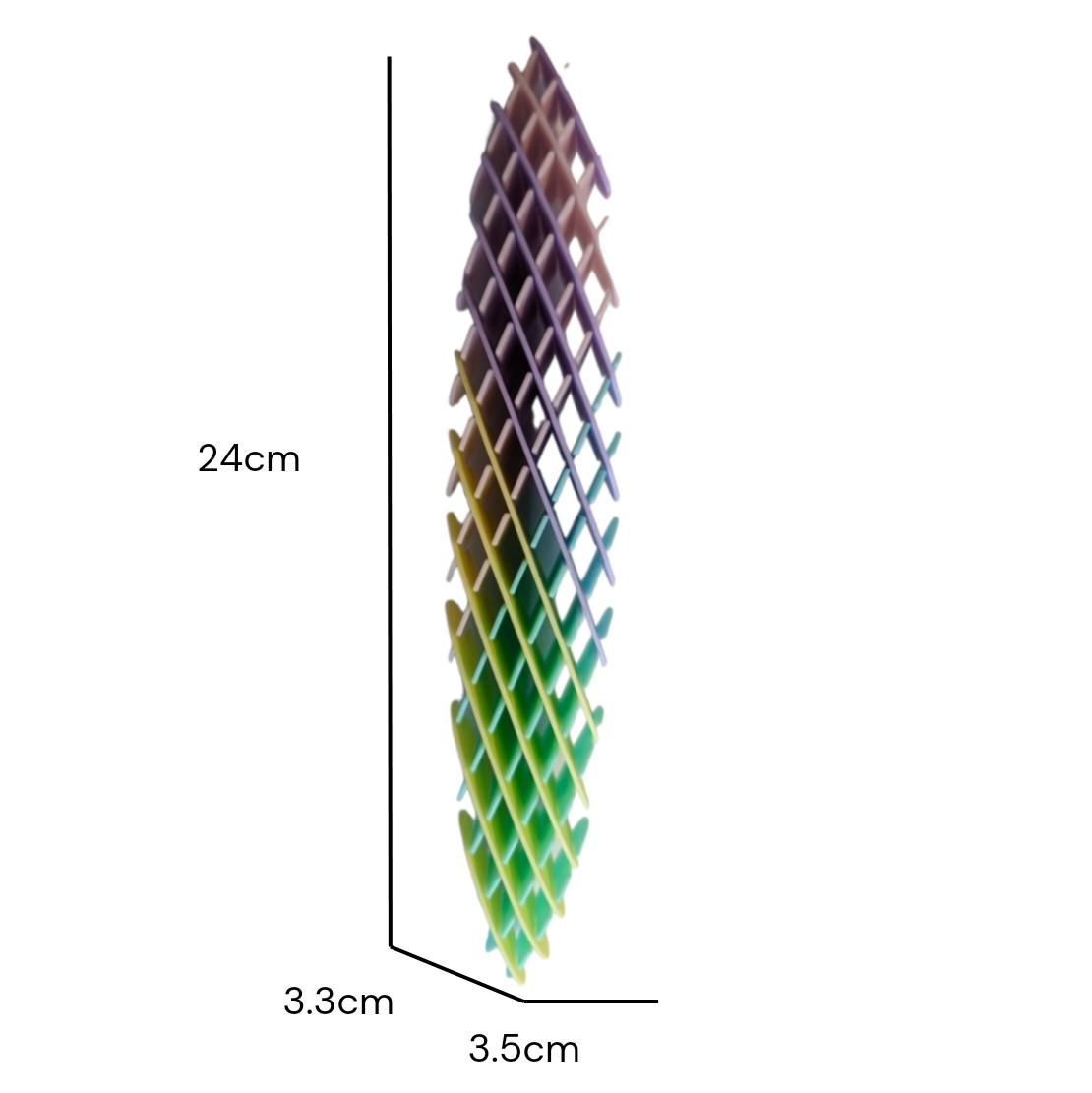 1 PC 3D Flexi Mesh Worm Fidget Toy
