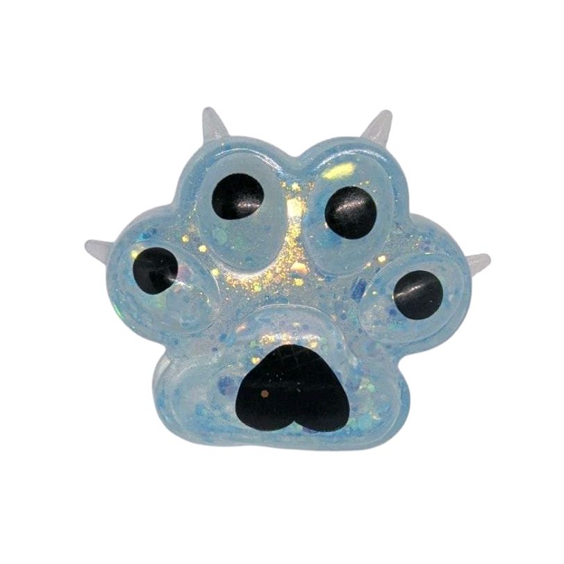 Sugar Squishy Glitter Paw Fidget Toy