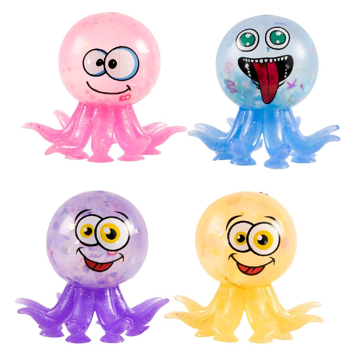 1 PC Squish Sucker Octopus Stress Release
