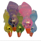 1 PC Sugar Glitter Squishy Lying Duck