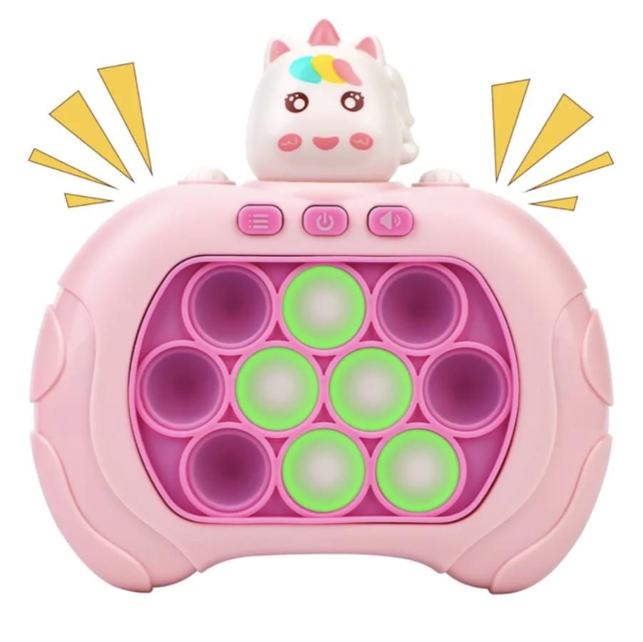 Unicorn Quick Push Fidget Bubble Sensory Llight up Game
