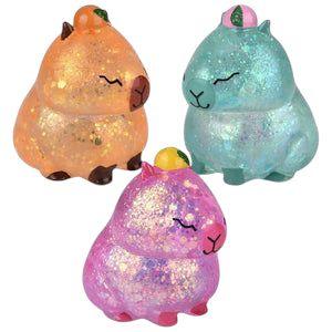 1PC Maltose Glitter Capybara Squishy Toy