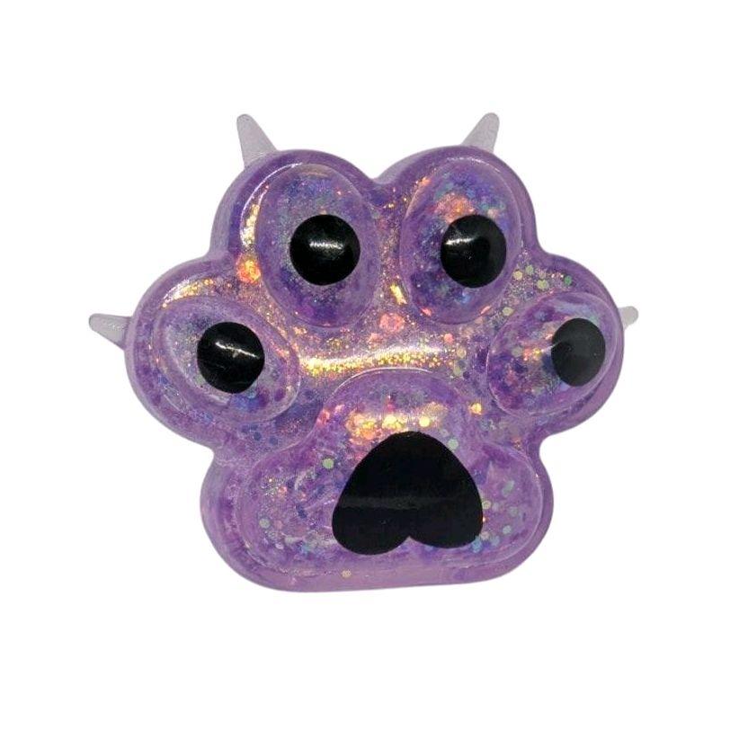 Sugar Squishy Glitter Paw Fidget Toy