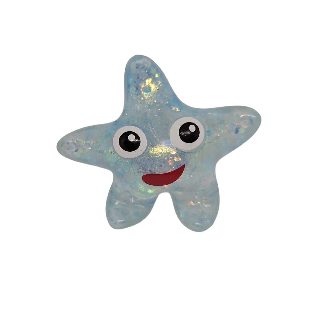 1PC Sugar Glitter Starfish Squishy Fidget Toy