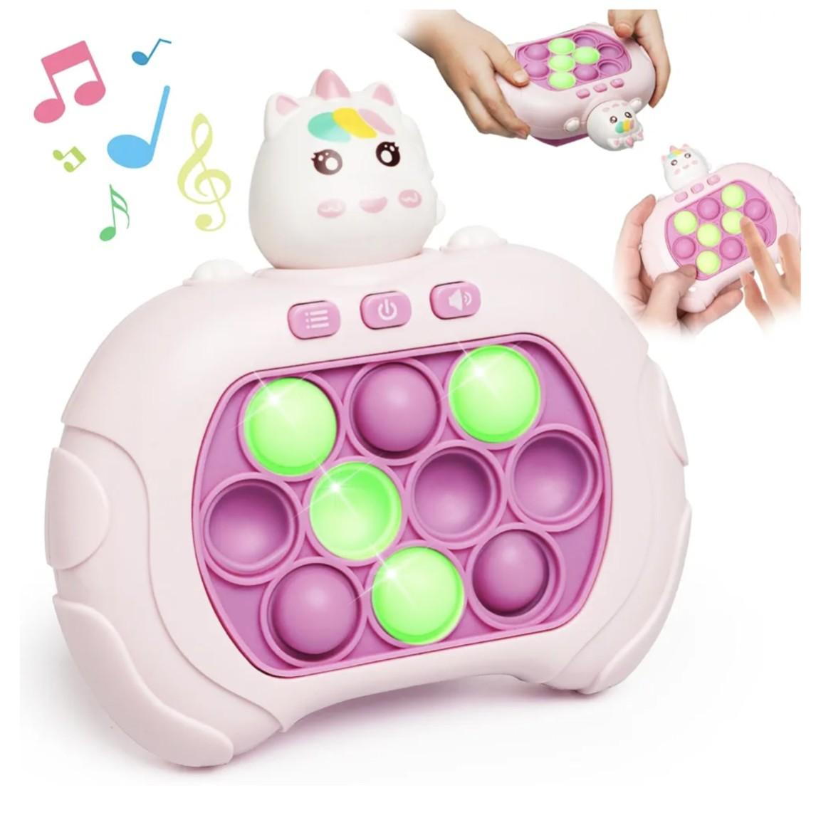 Unicorn Quick Push Fidget Bubble Sensory Llight up Game
